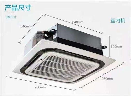 Condicionador de ar rachado refrigerando e de aquecimento 1HP fixado na parede 9000btu R410