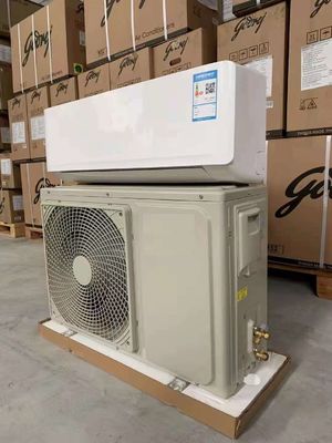 Condicionador de ar rachado refrigerando e de aquecimento 1HP fixado na parede 9000btu R410