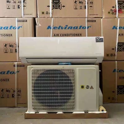 Condicionador de ar rachado refrigerando e de aquecimento 1HP fixado na parede 9000btu R410