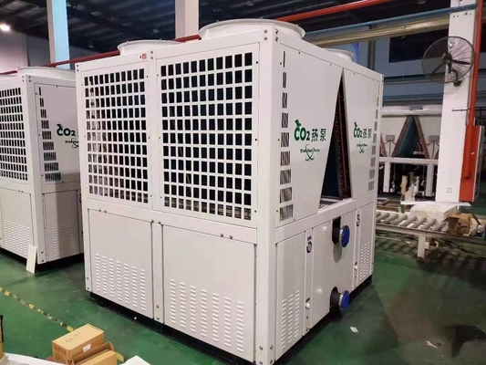 Anúncio publicitário da bomba de calor 37kw do nascente de água da fonte de ar do CO2 R744 para a água quente