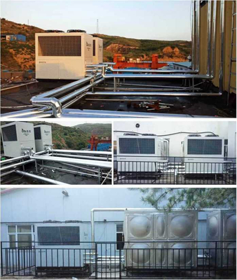 Ar do CO2 R744 ao anúncio publicitário da bomba de calor 160kW da água para a água quente refrigerando de aquecimento