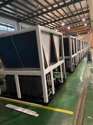 bomba de calor variável da cascata da frequência da baixa temperatura de 52Kw R410A para o matadouro