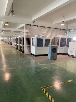 bomba de calor variável da cascata da frequência da baixa temperatura de 52Kw R410A para o matadouro